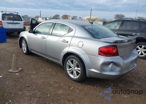 2013 Dodge Avenger Se V6 из США, поврежденный, VIN 1C3CDZAG9DN532586